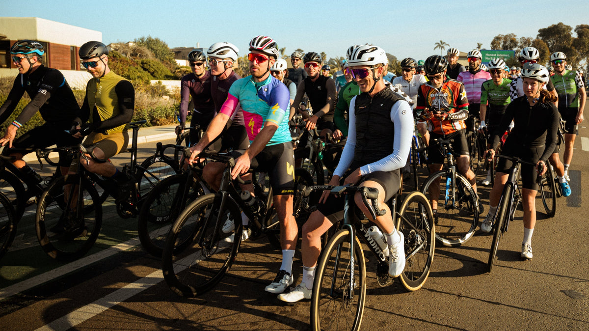 Peter Sagan on a group ride in encinitas with cadence cyclery