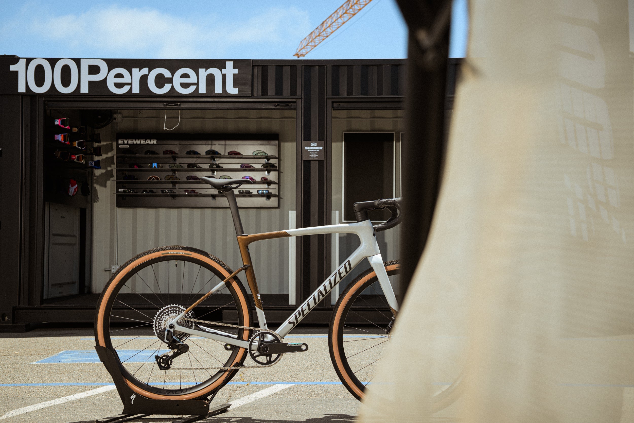 new specialized crux 5 in front of cadence cyclery encinitas  